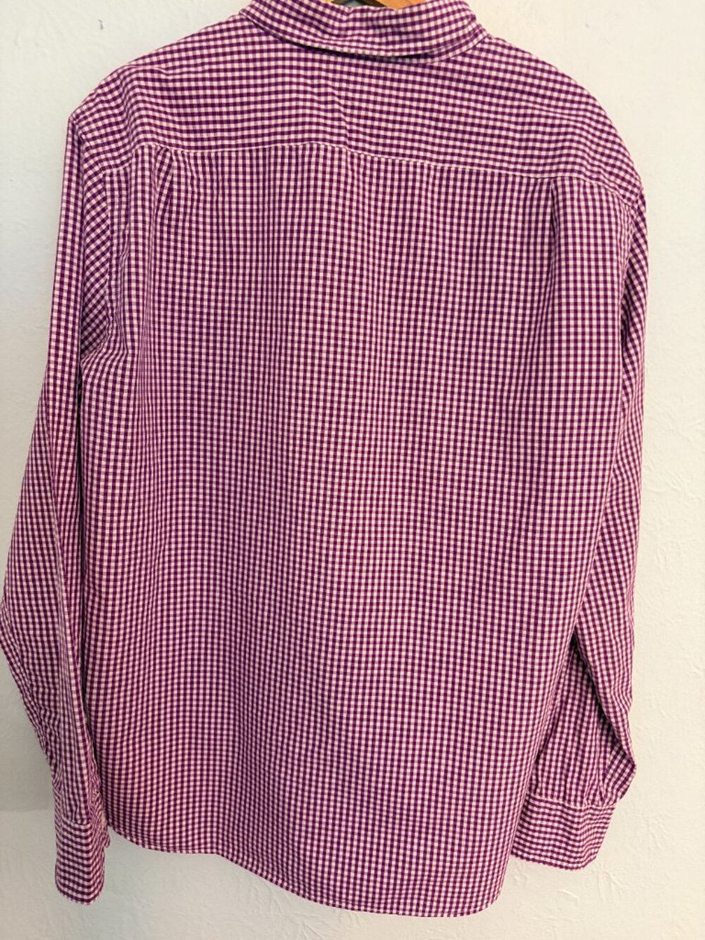 J.Crew Mens XL Purple Gingham Button Down Shirt Preppy Cotton Coastal Grandpa - Picture 2 of 11